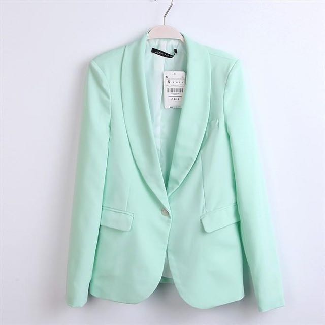 Blazer mint green