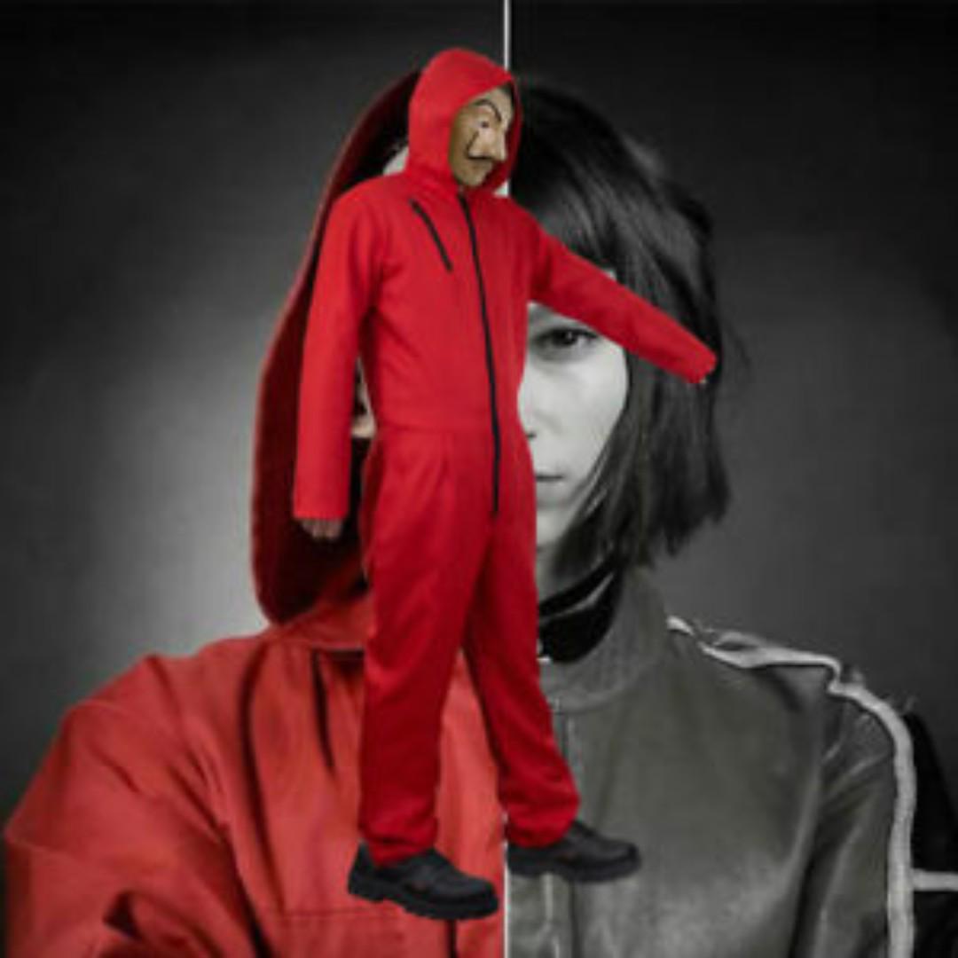 Get Wallpaper Money Heist La Casa De Papel Mask Cosplay Prop Jumpsuit Set Toys Free