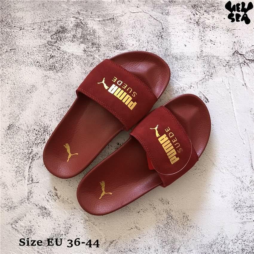 Puma red slippers new arrivals
