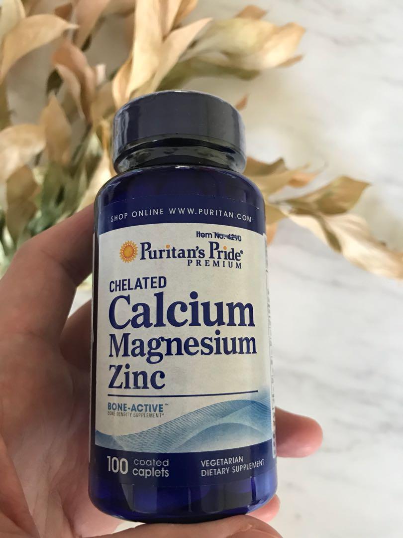 Puritan’s Pride Premium Chelated Calcium Magnesium Zinc, Beauty
