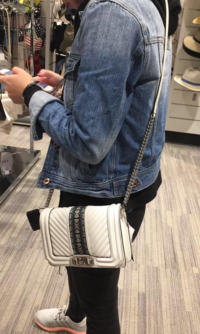 White rebecca cheap minkoff crossbody