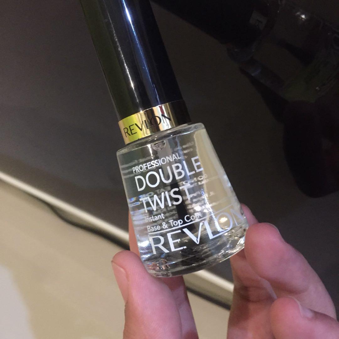Revlon Double Twist Base Top Coat Nail Polish Kutek Bening Kesehatan Kecantikan Parfum Kuku Lainnya Di Carousell