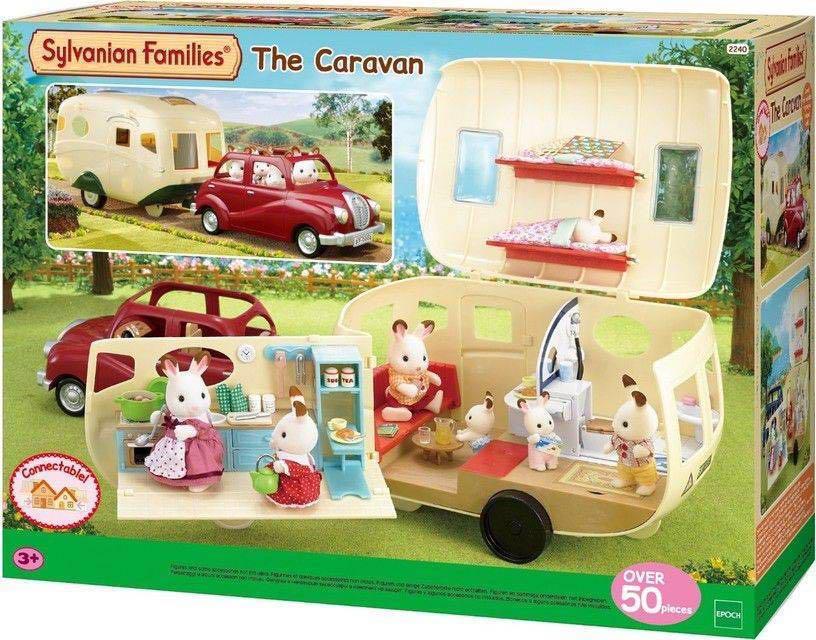 sylvanian families caravan and car best price