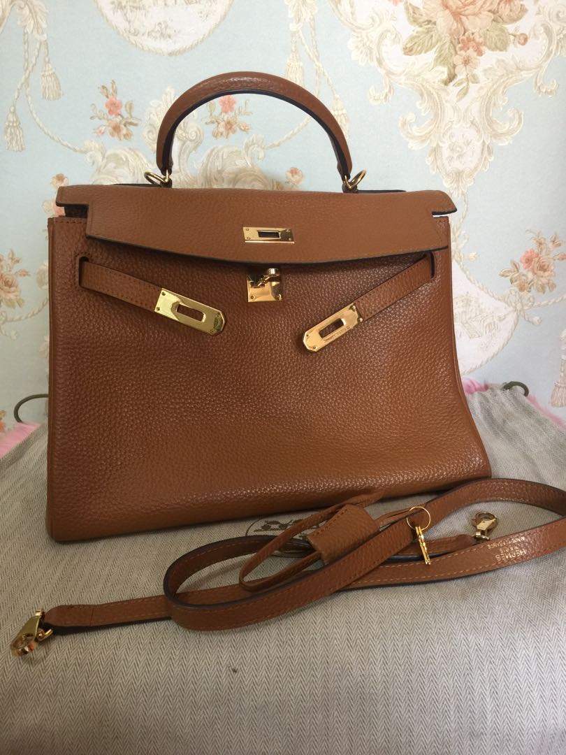 hermes kelly camel