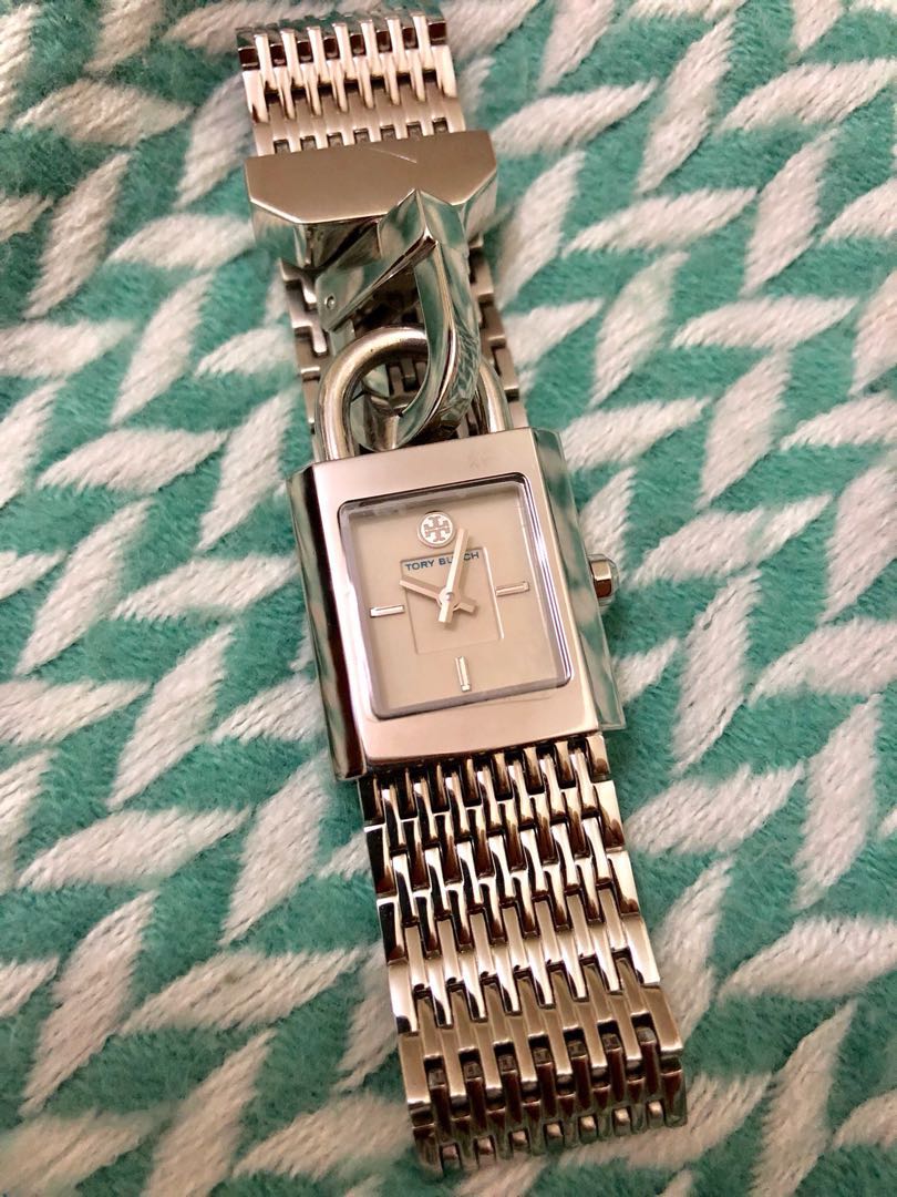 Tory Burch Women s Surrey Silver Stainless Steel Bracelet Watch