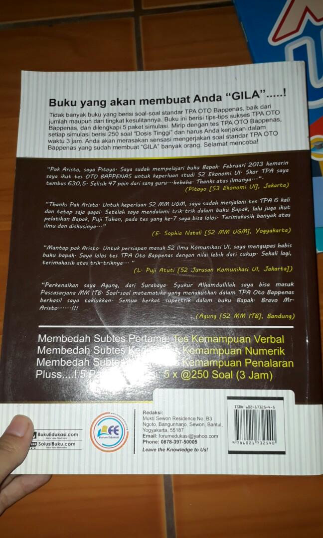 Tpa Oto Bappenas Best Seller Buku Alat Tulis Buku Di Carousell