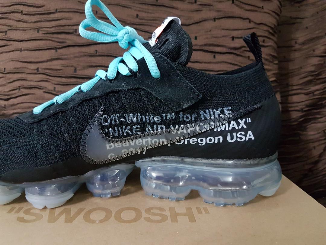 Off white vapormax black fake hot sale
