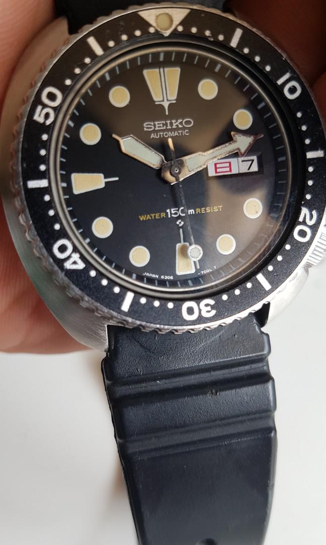 Vintage Seiko 6306 diver, Luxury, Watches on Carousell