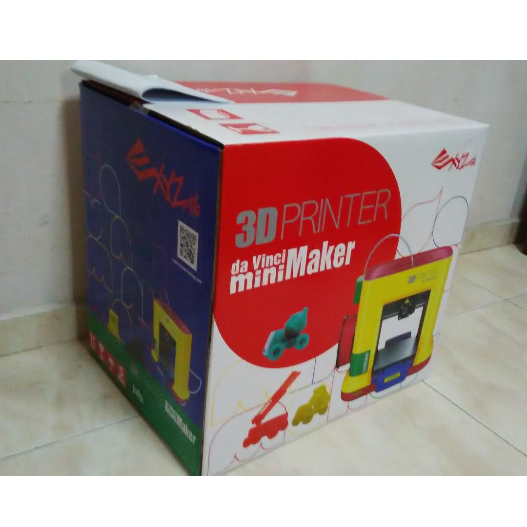Xyzprinting Da Vinci Minimaker 3d Printer Brand New Design Craft Art Prints On Carousell