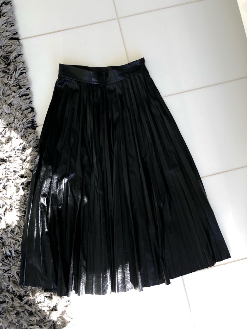 zara skirt black