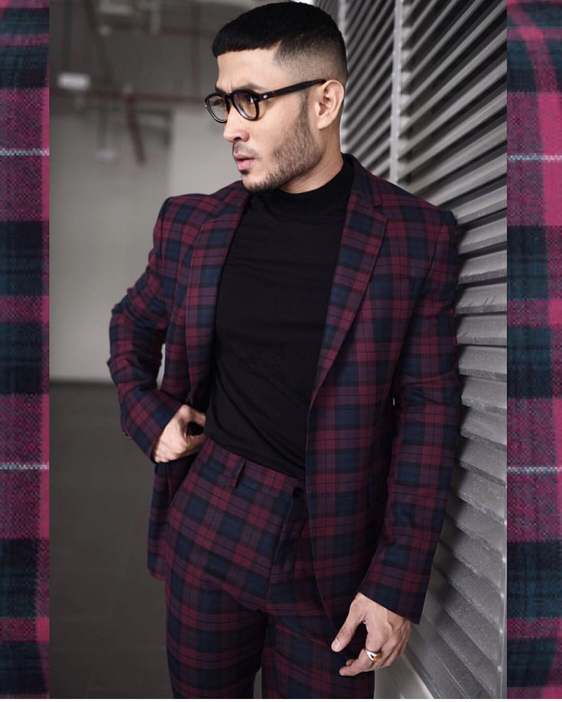 Zara checkered suit, Men's Fashion 