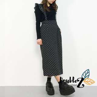 polkadot overall skirt