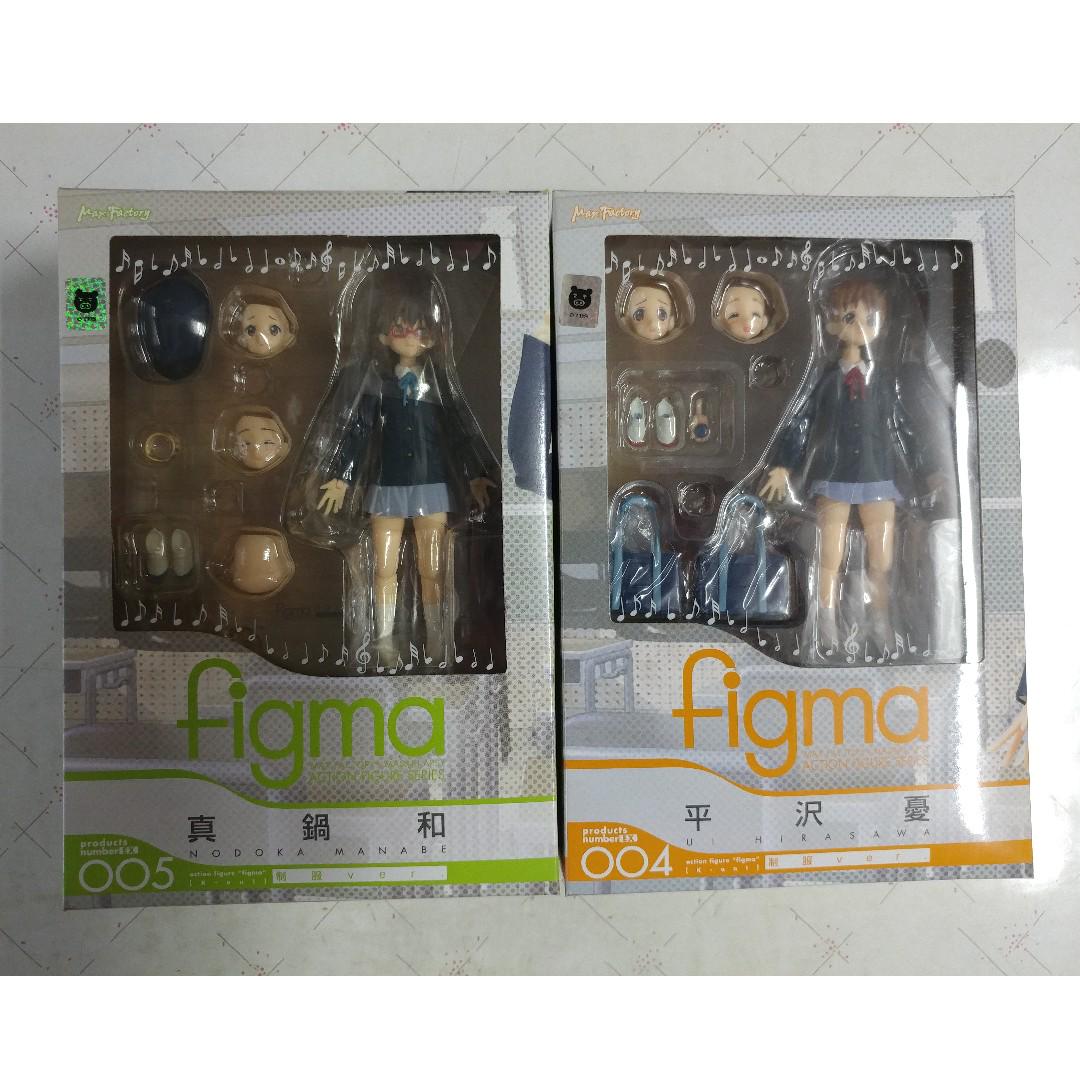 全新日版figma K On Ex004 平沢憂和ex005 真鍋和 興趣及遊戲 玩具 遊戲類 Carousell