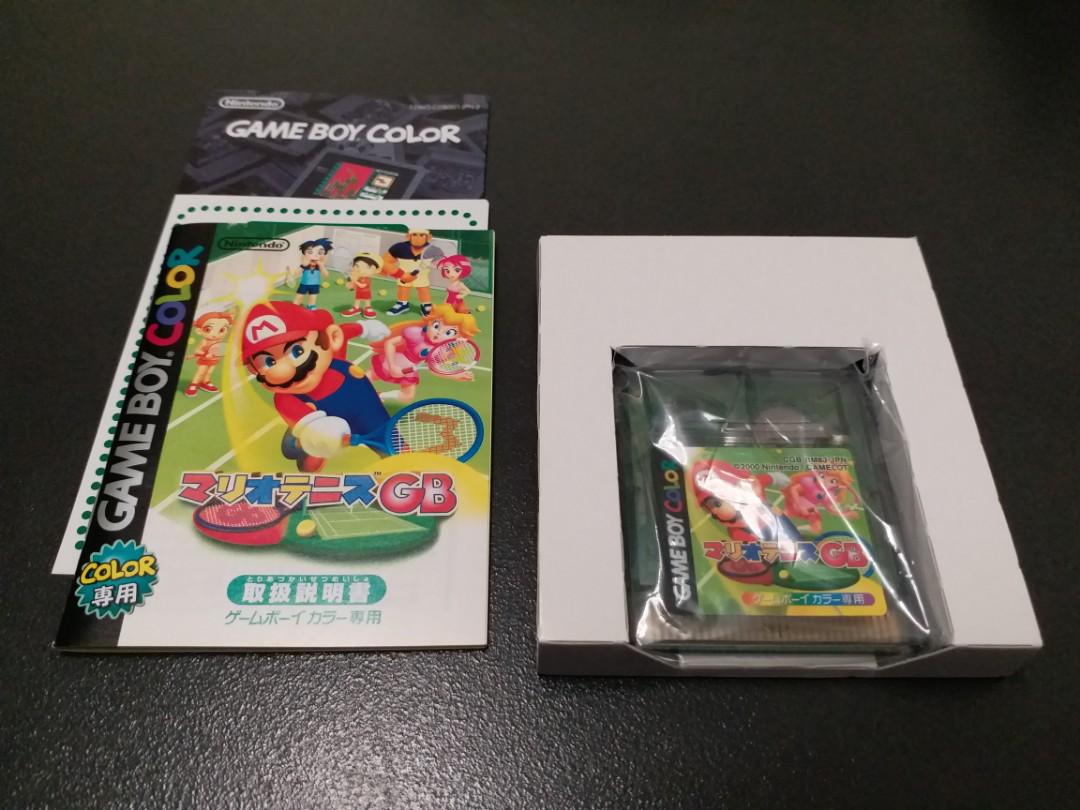 蝕本最後清貨絕版二手初日正版 任天堂nintendo Game Boy Gameboy Color Gbc 紅白機名作超級瑪利奧孖寶兄弟網球super Mario Tennis 懷舊遊戲機卡帶收藏品 Video Gaming