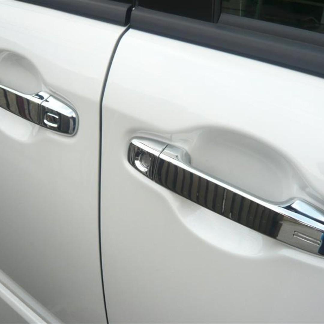 chrome car door handles