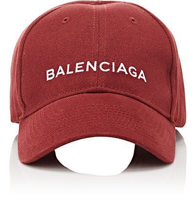 BALENCIAGA  Notched Logo Cap  Men  Black 1077  Flannels