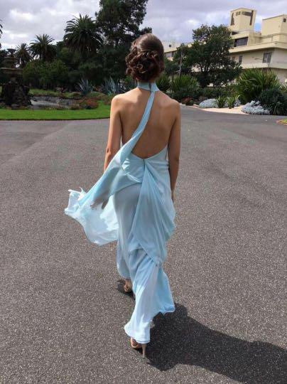 Authentic CARLA ZAMPATTI Aquamarine Miranda Dress Luxury on Carousell