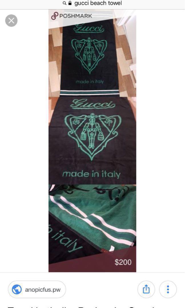 Authentic Gucci Beach Towel , Women's Fashion, Bags & Wallets, Purses