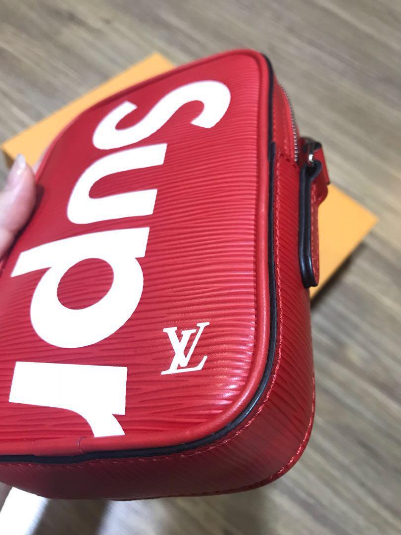 Authentic Louis Vuitton x Supreme Danube PPM Epi Red, Luxury, Bags