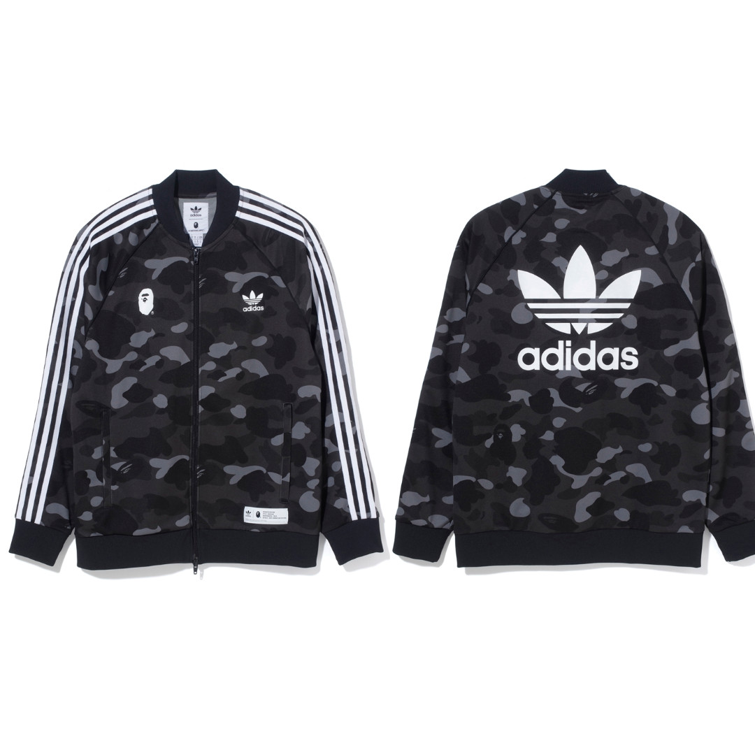 bape x adidas camo jacket