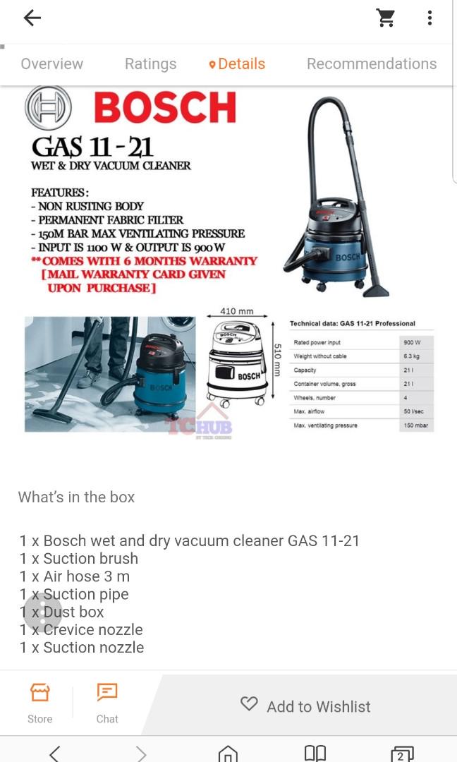 BOSCH made in Italy vacuum cleaner, TV & Home Appliances, Vacuum