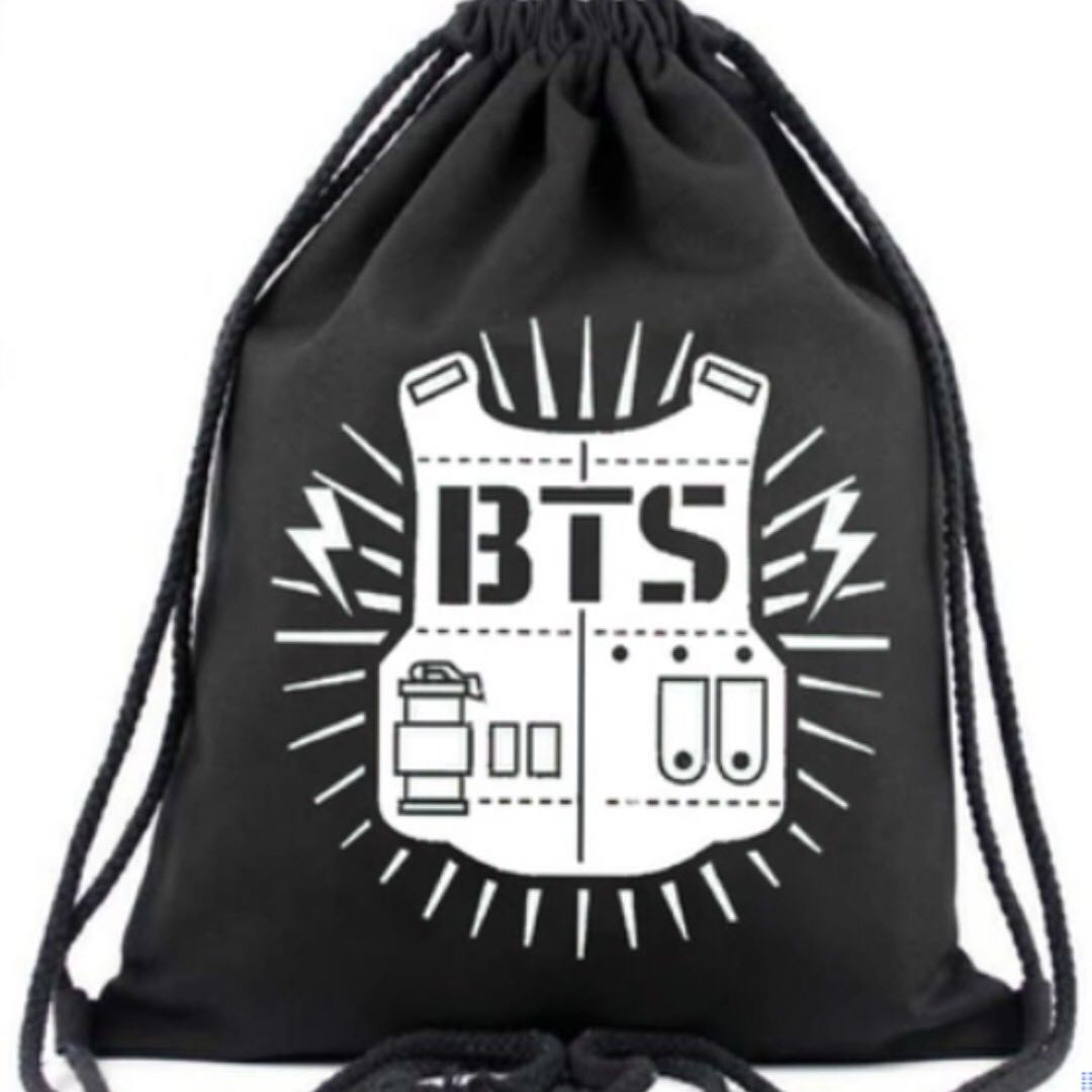 Bts Drawstring Bag Kpop Merchandise Brand New Gifts Presents