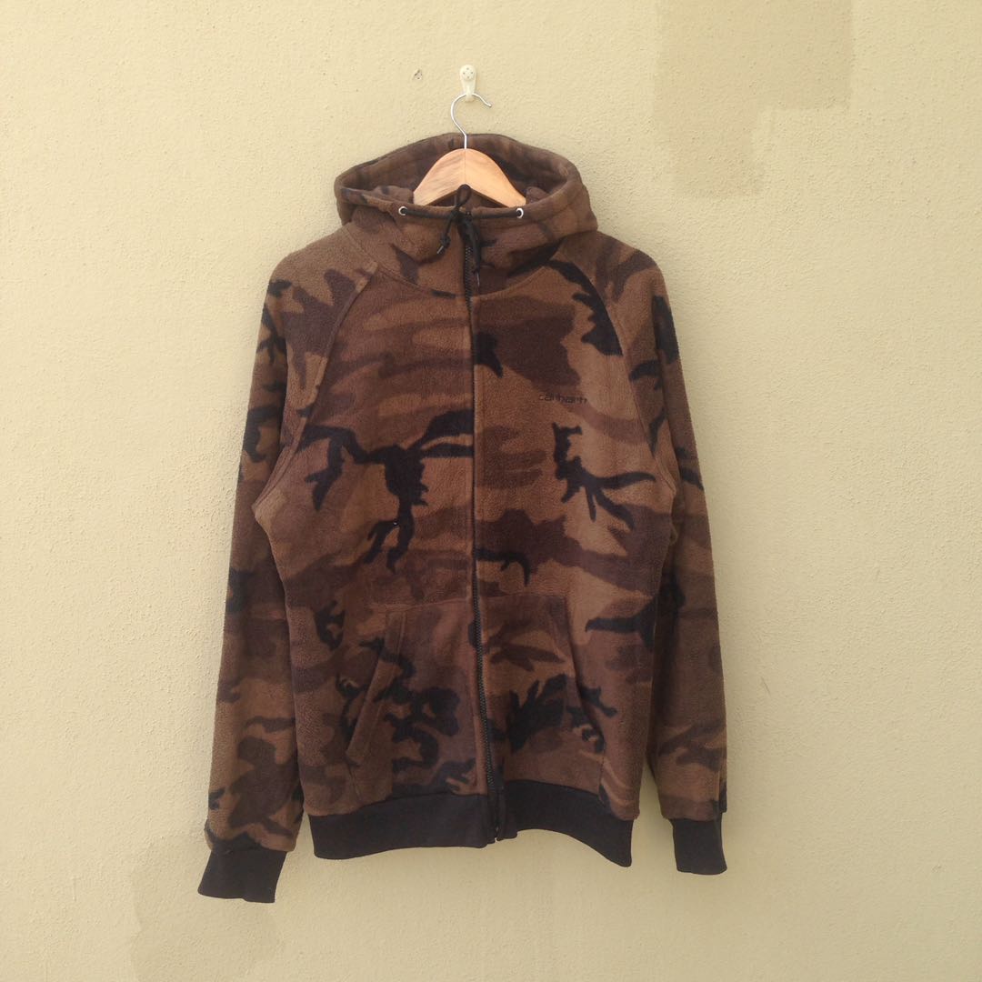 Carhartt Camo Zip Up Hoodie, Men's