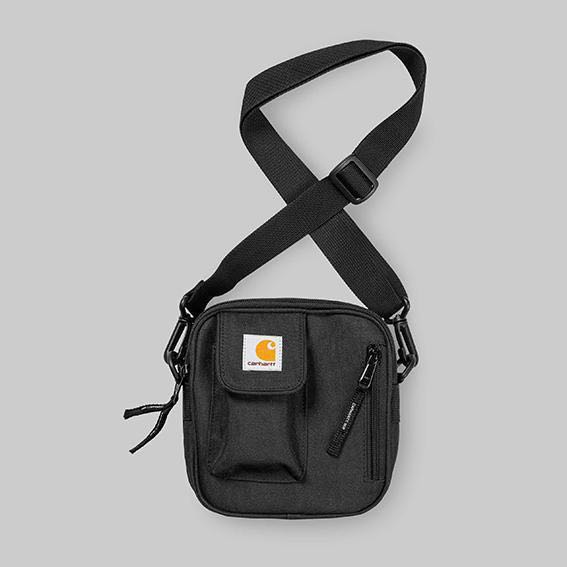 carhartt wip essentials flight bag in black