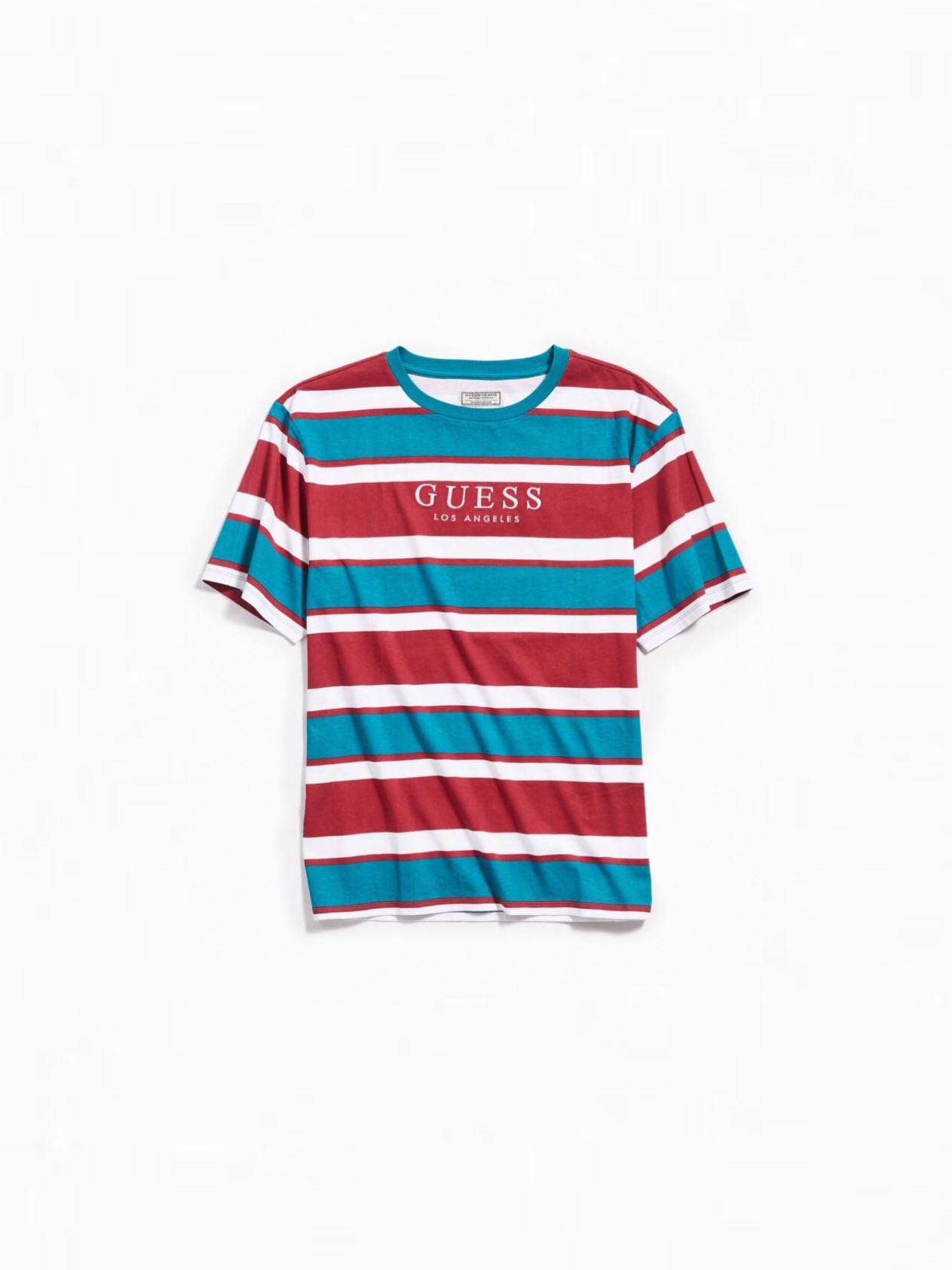 guess peer striped tee