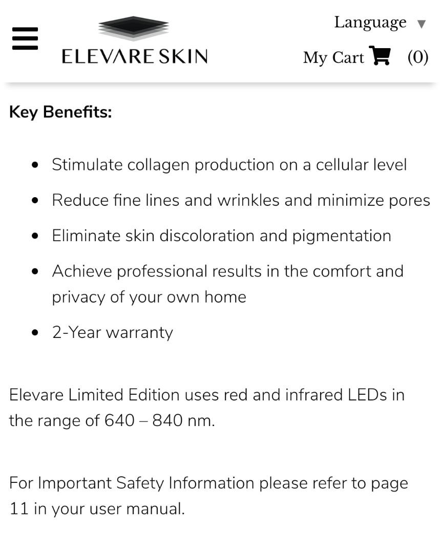 elevare skin limited edition, Beauty & Personal Care, Face, Face Care ...