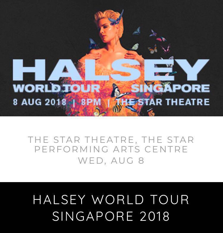 Halsey World Tour Singapore (2 tickets), Tickets & Vouchers, Event