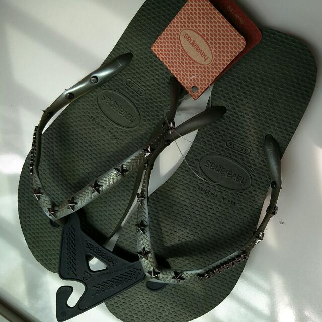 khaki green havaianas