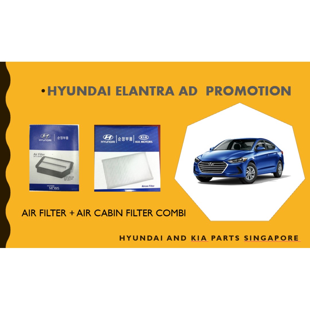 Hyundai Elantra Ad Bundle Air Air Cabin Filter Car