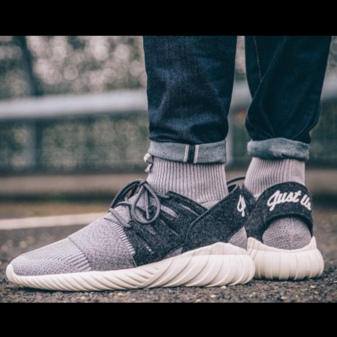 KITH Adidas Consortium Tubular Doom PK Grey, Men's Fashion, Footwear, Sneakers on