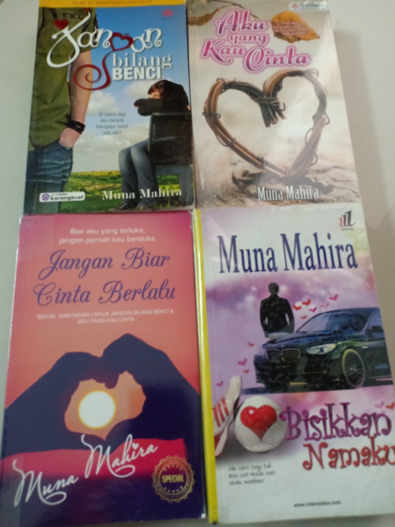 Koleksi Novel Muna Mahira Books Stationery Books On Carousell