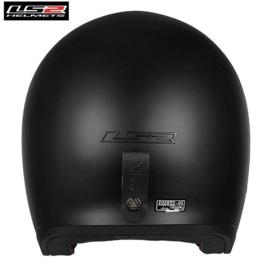 LS2 OF599 Spitfire Solid (Matt Black), Motorcycles, Motorcycle ...