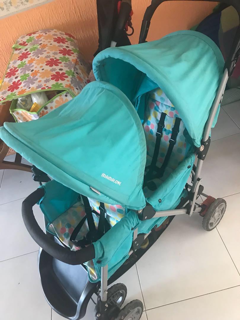 Mamalove twin stroller Babies Kids Going Out Strollers on Carousell