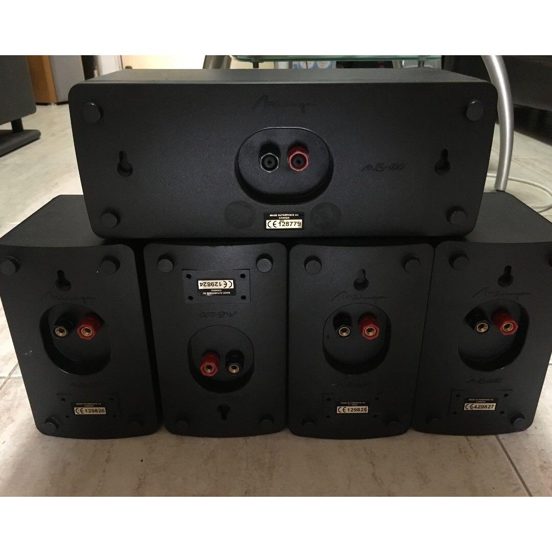 Mirage AVS200 Small Bookshelf/Satellite Loudspeakers (A set of 5