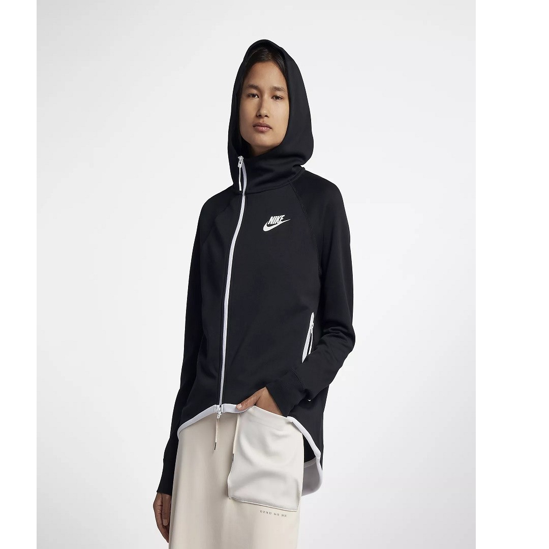 nike tech fleece full zip cape hoodie