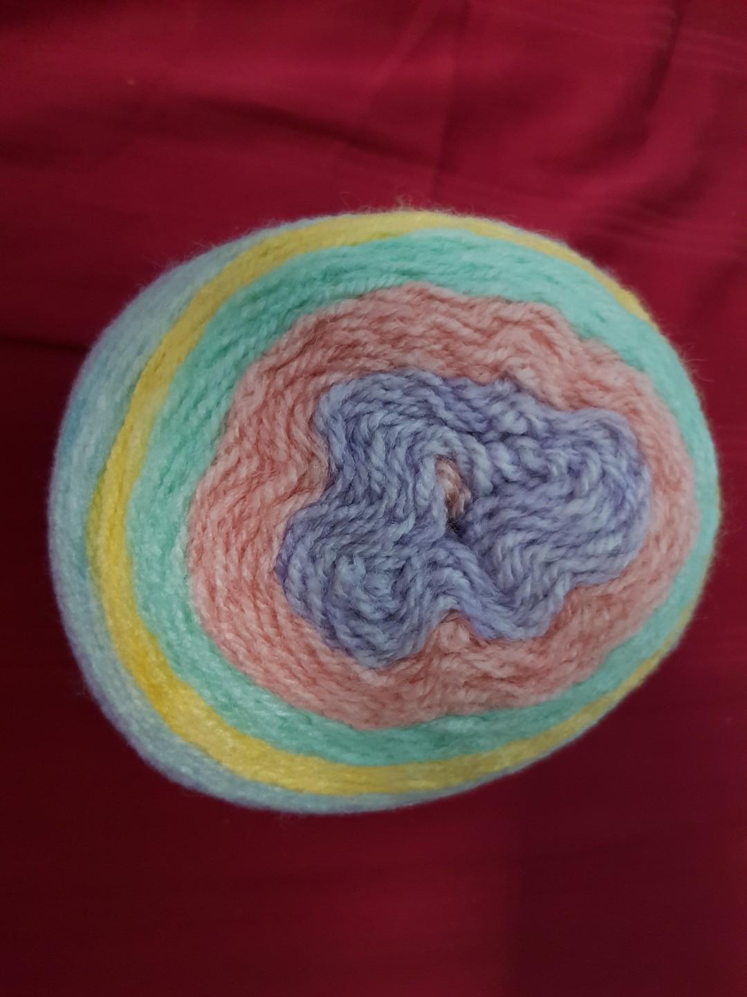 Pastel Rainbow Yarn Cake Design Craft Craft Supplies Tools