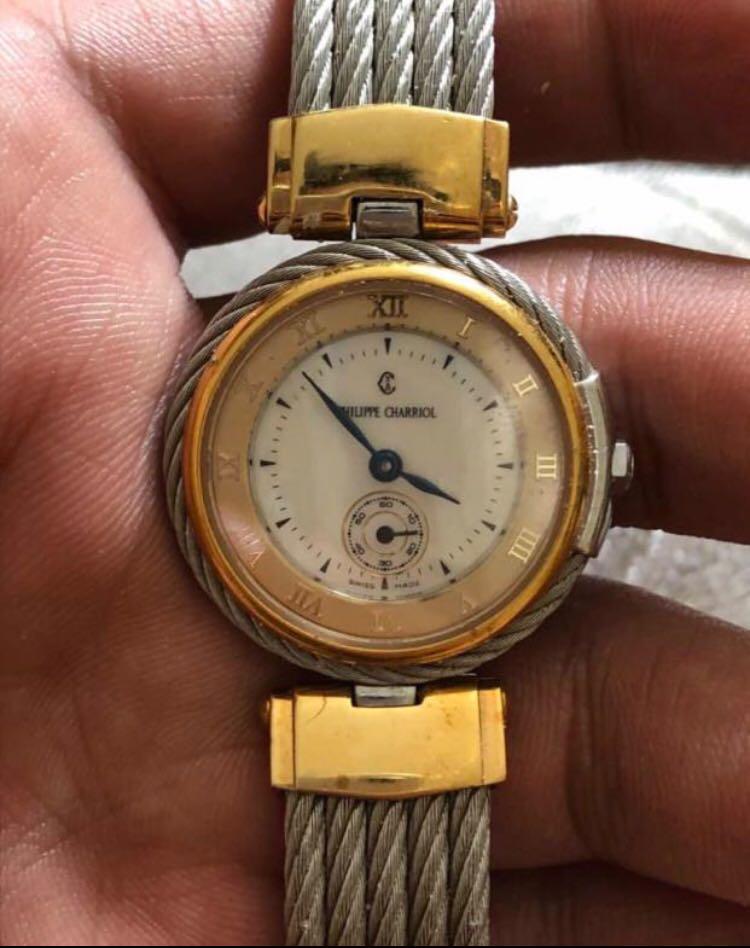 Philippe Charriol Jam Tangan Lapis Emas 18 Karat
