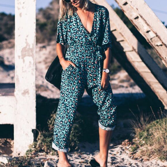 Jumpsuit leopard hxxm
