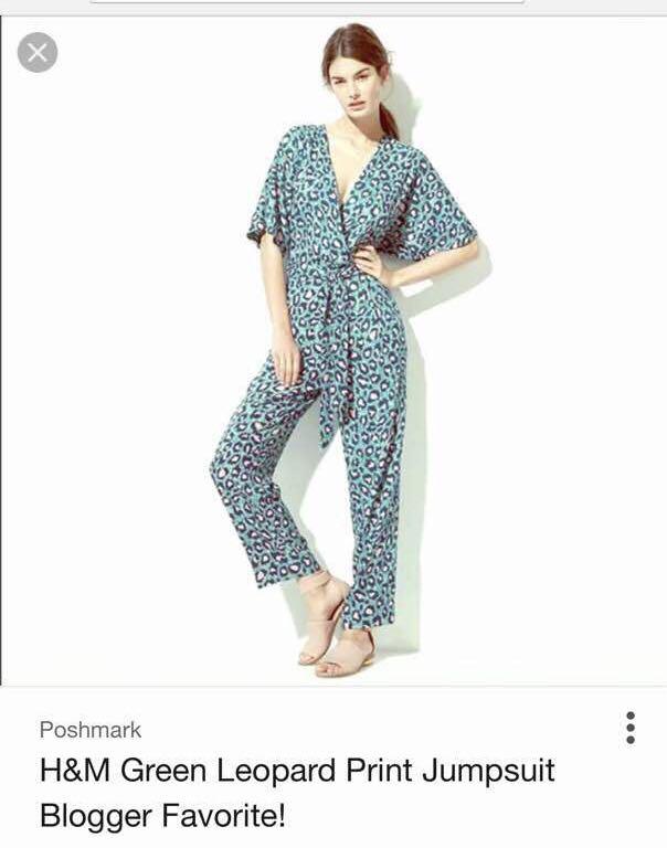 Leopard print discount jumpsuit h&m