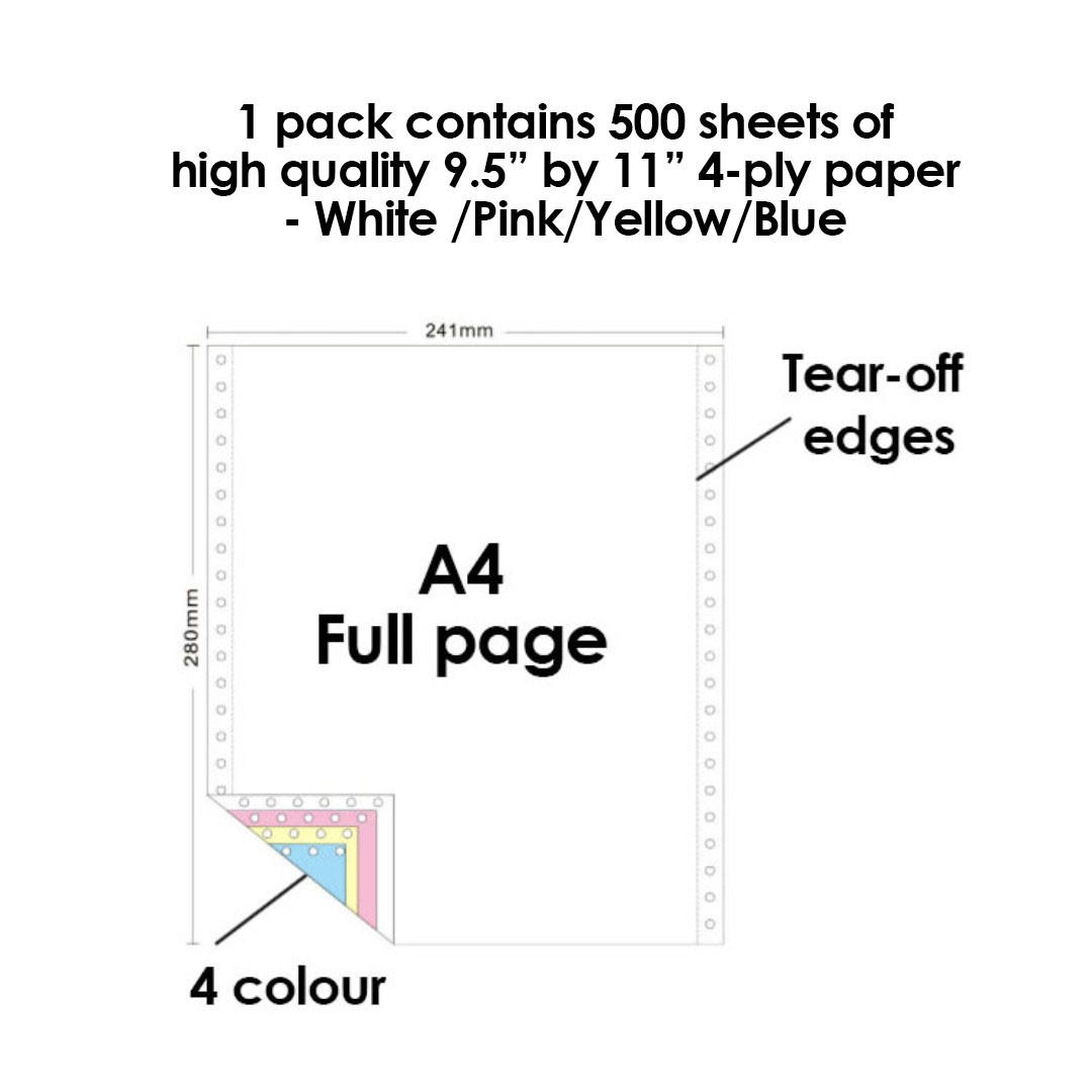 SG Cheapest Computer Form Paper / Dot Matrix Printing Paper (4ply