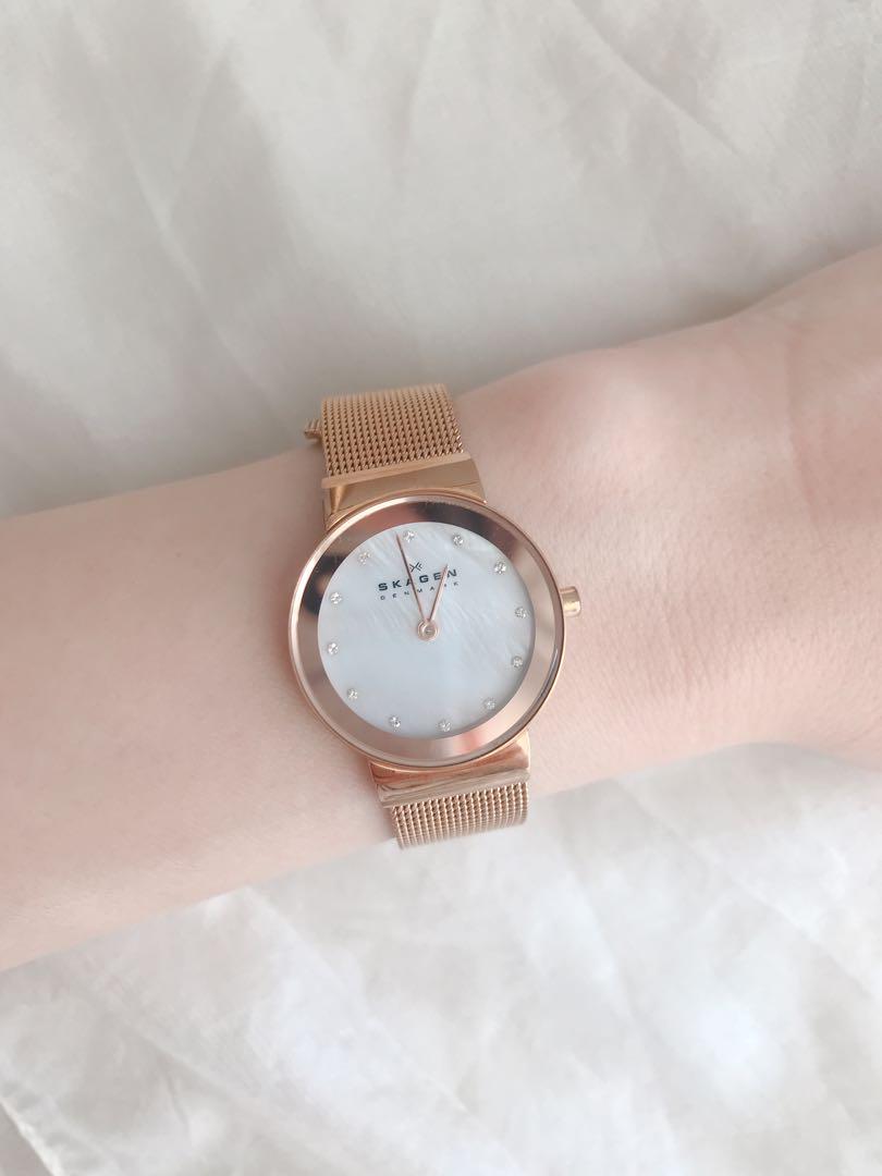 Skagen freja store rose gold