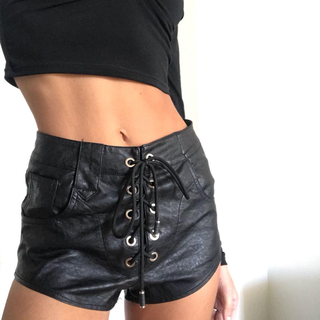 Tie Up Black Lioness Festival Shorts Women S Fashion Clothes On