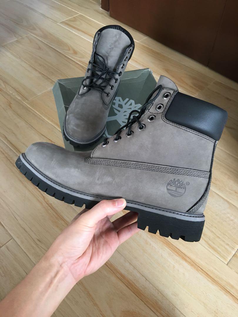 Timberland Anti Fatigue 6 Inch Premium Men s Boots Grey Nubuck TB06609A