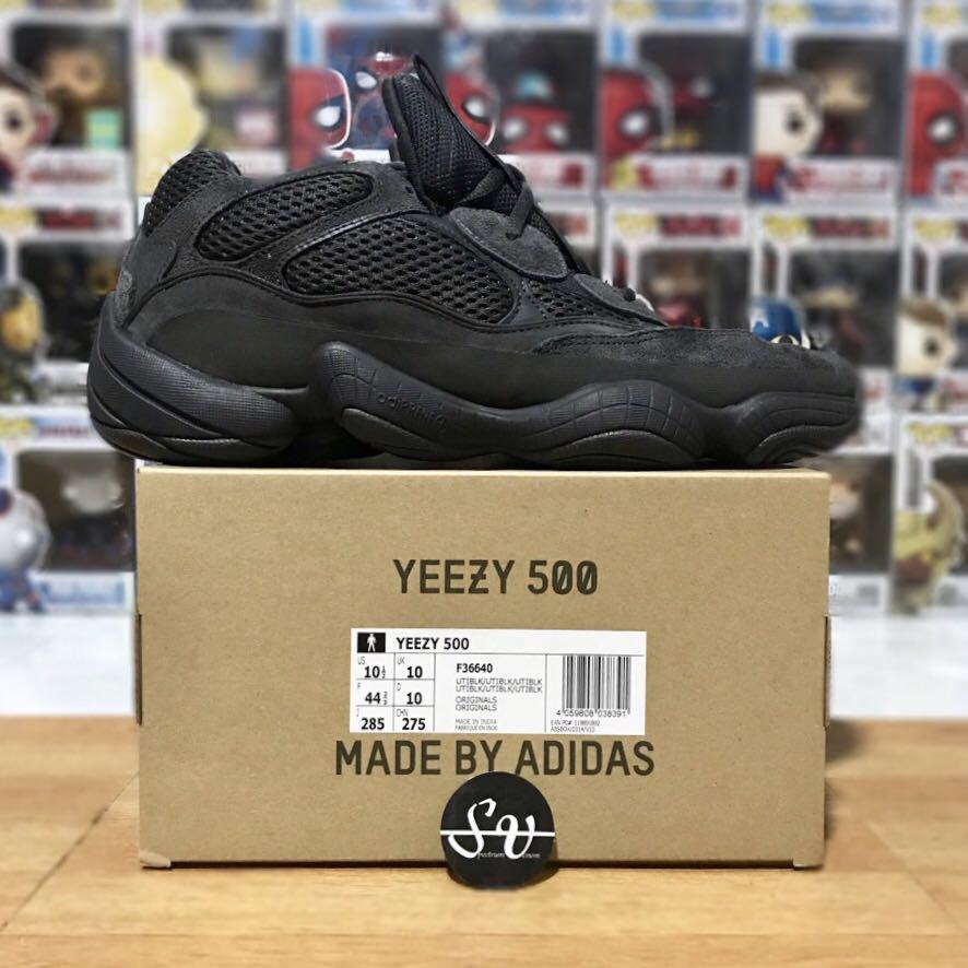 yeezy 500 black 10.5