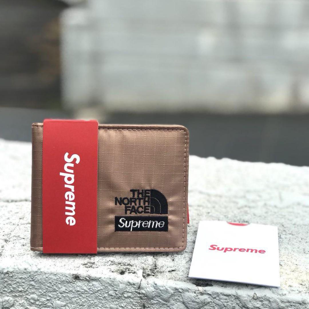 supreme x the north face wallet