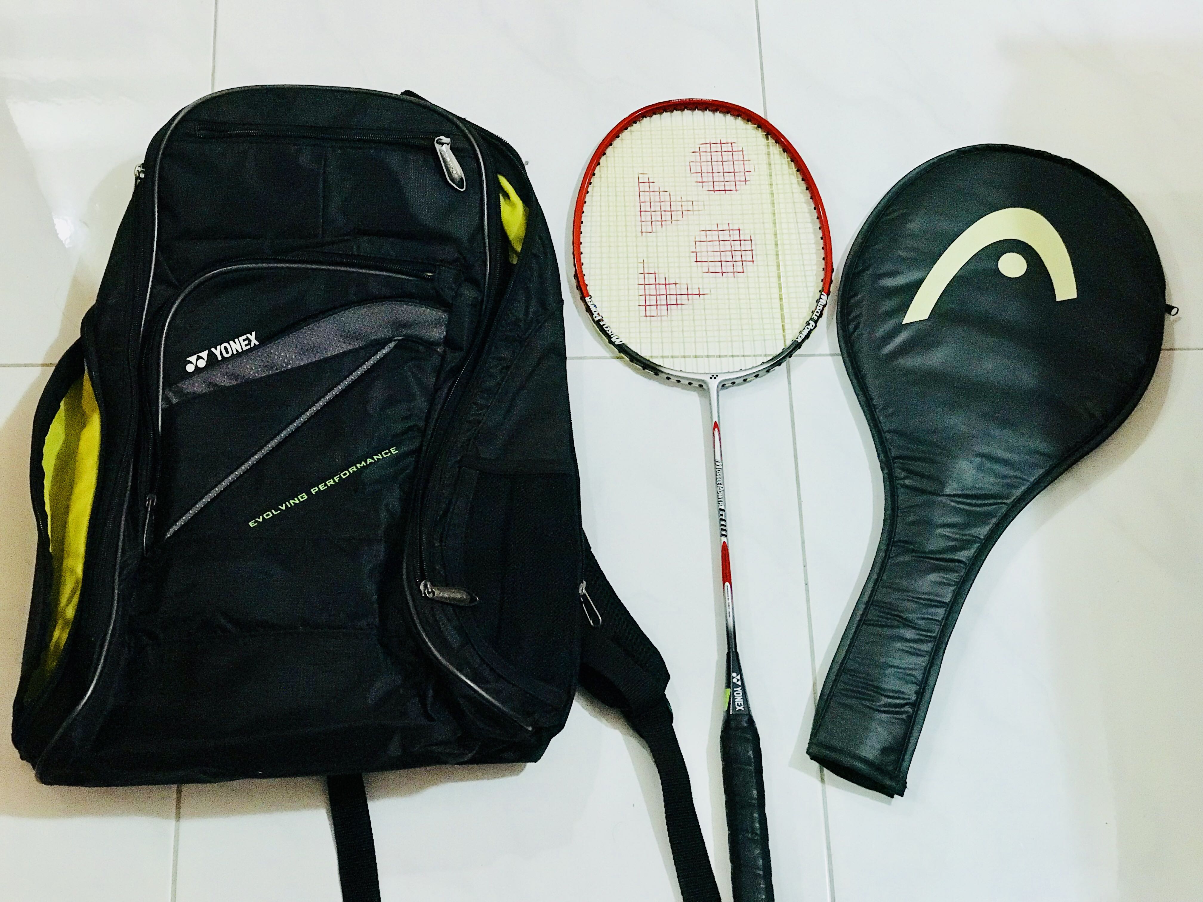 Muscle Power 66 Racket Yonex Badminton Racket Muscle Power 600 (Silver/Red), Sports Equipment ...